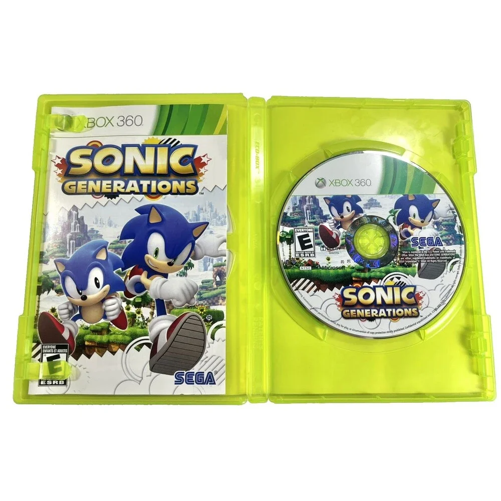 Sonic Generations SEGA 2011 Microsoft Xbox 360 Complete with Manual Tested